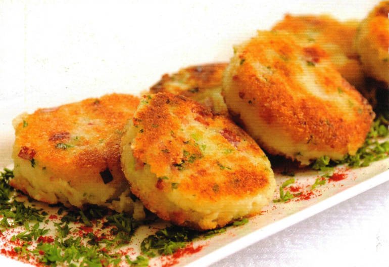 Potato and Salted Pork Cakes