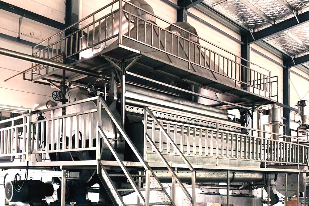 potato flakes production line - drum dryer