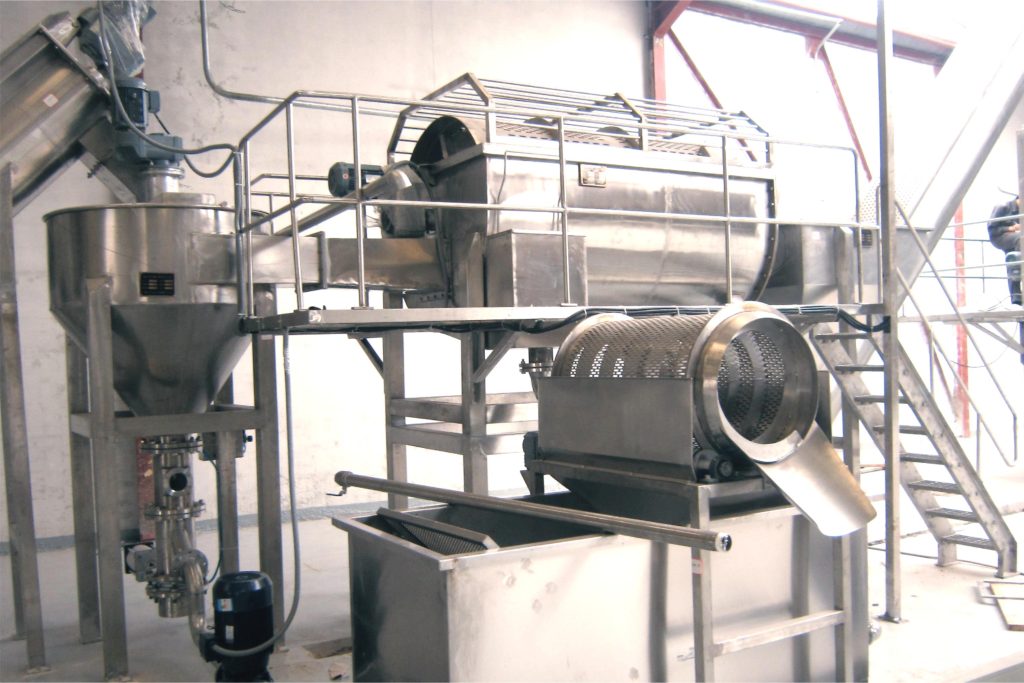 potato flakes production line - Horizontal Washing Machine