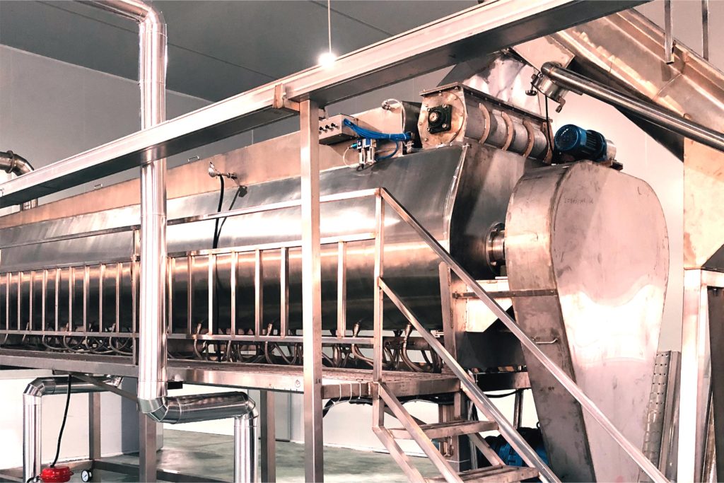 Potato flakes production line - steam cooking machine